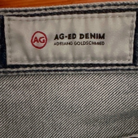 AG Adriano Goldschmied The Phoebe High Rise Distressed Denim Shorts Blue 26R - Picture 5 of 6